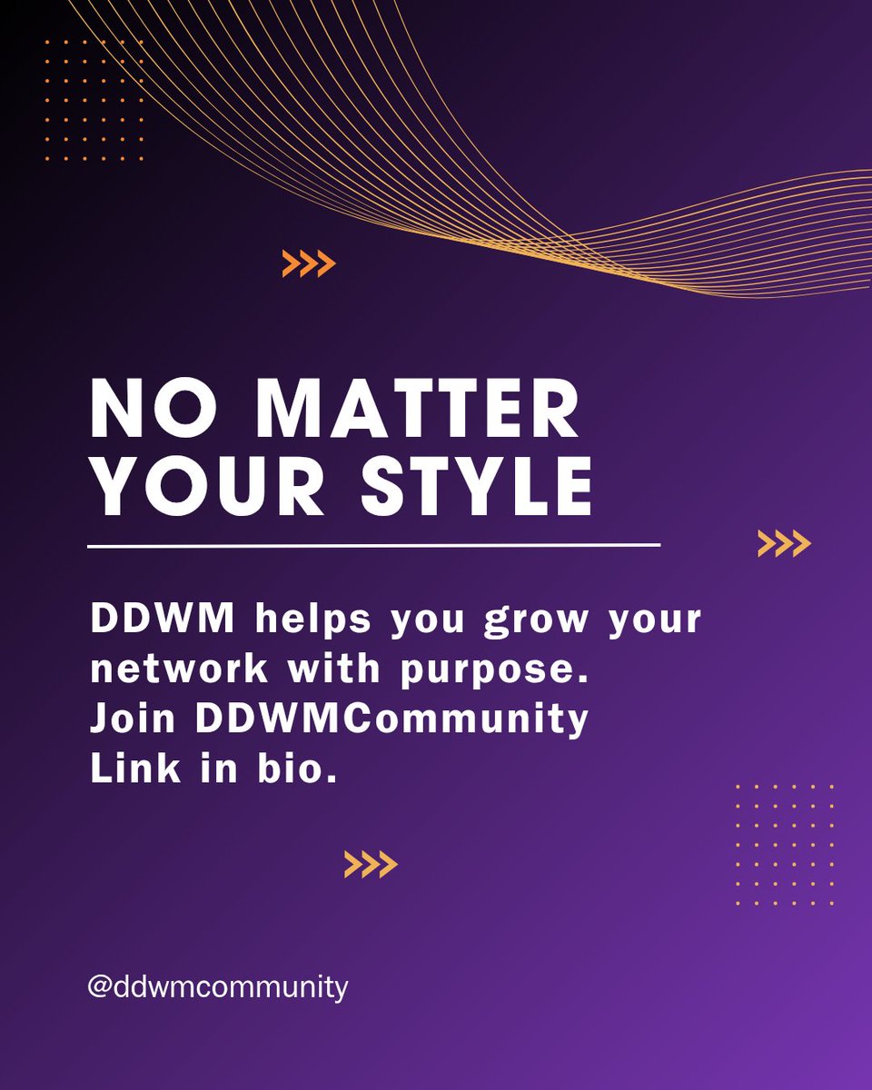 ddwmcommunity's tweet photo. The key to growing your network is understanding how YOU show up in these spaces.

Which one sounds most like you?👇

Drop your number in the comments! 

#NetworkBuilding
#IntentionalNetworking
#GrowthMindset
#Ddwmcommunity https://t.co/x6EaBUGAt3