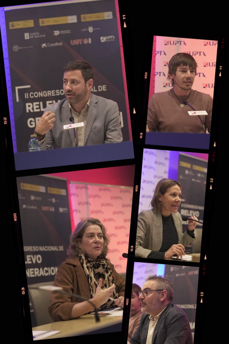 upta_es's tweet photo. #CongresoRelevo | Continuamos analizando la "Empleabilidad en la España vaciada: necesidades y oportunidades de empleo y emprendimiento" con la participación de María Martos, Consejera Tca de la DG de Políticas contra la Despoblación de la SG para el Reto Demográfico de @mitecogob, Teresa López, Presidenta de @fademur, Samuel Lago, Alcalde de @C_Cambados, Eduardo Magaldi, Responsable de Políticas Territoriales de @UGT_Comunica y Jesús Izquierdo, Secretario General de @UGTLaRioja 

@EDUARDOABADSABA