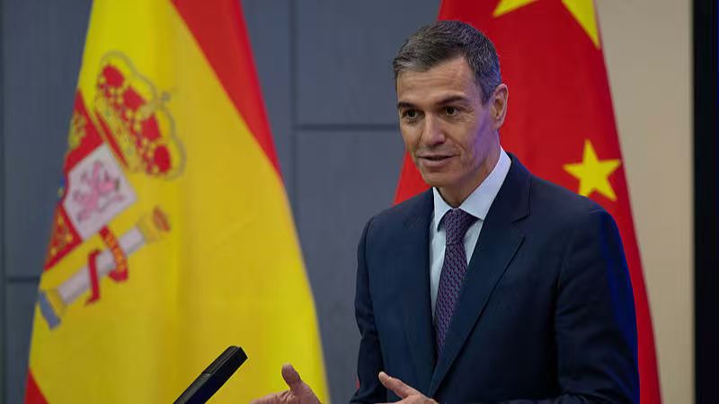 CGTangRui's tweet image. Spanish Prime Minister Pedro Sanchez underscored the vital role of cooperation in driving scientific progress during a visit to the Chinese Academy of Sciences (#CAS) on Monday