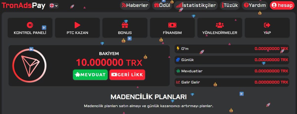 🎁 Kayıt olanlar 10 TRX 
🎁Günlük 2 saniyelik reklam izle 12 TRX daha 
🎁Günlük bonus kutunu aç bana 7 TRX çıktı
🚀 Yatırım zorunluluğu yok
📊 Sistem reklam izleme ve referans üzerine kurulu
🔗 Katılmak isteyenler için link:
👉 tronadspay.com/r/9026548
#trx #tron