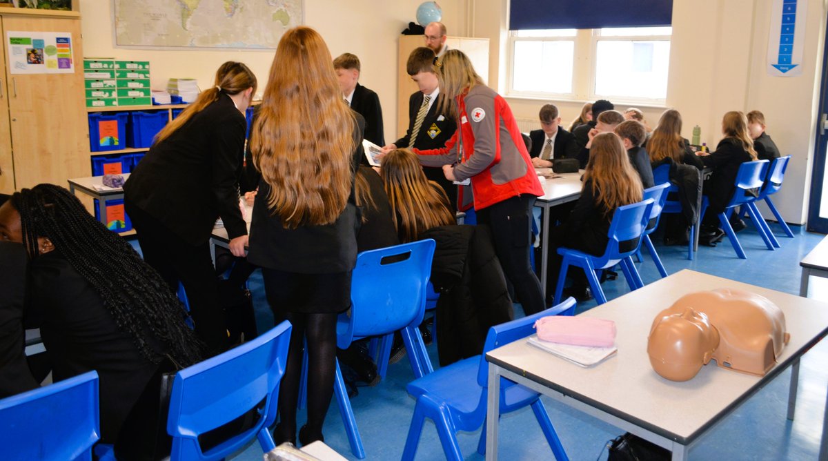 CastlefordAcad's tweet photo. Year 7 Drop Down Day
Next stop: Red Cross First Aid 🚑💪 A brilliant, hands‑on session giving pupils confidence and lifesaving skills — such an important one! #FirstAid #ReadyToHelp #LifeSkills https://t.co/NVa9IrOH5P