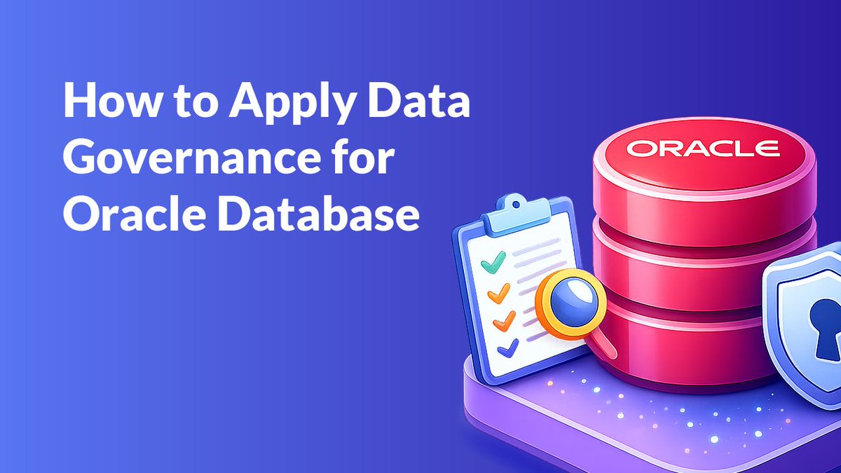 datasunrise's tweet image. Apply effective data governance for Oracle Database to strengthen security &amp;amp; ensure compliance. Learn to implement access controls, monitor activities, and safeguard sensitive data across your enterprise.

bit.ly/4d2fsrF

#DataGovernance #OracleDatabase #DataSecurity