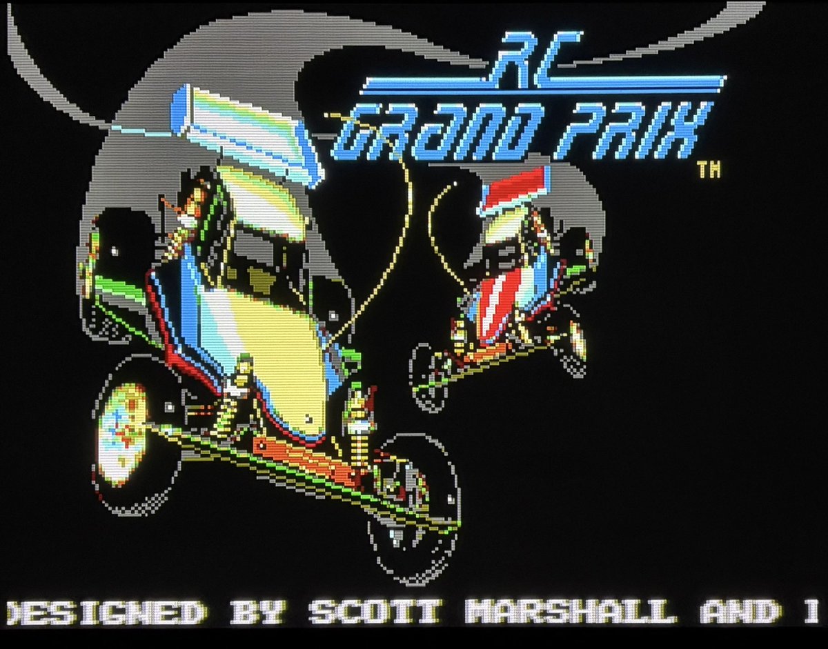 sekiro_51's tweet image. 海外マスターシステム用 R.C.Grand Prix 到着📬ネットで¥3Kでゲット👍ブラジルで独自のMaster System 王国を築いたSEGAの盟友? TEC TOY 製🇧🇷ちょっと傷んだ紙製のパッケは上部がフックに🪝説明文はポルトガル語👀海外版の一般的な赤×黒カセット🕹️ラジコンカーが躍動するタイトル画面📺
#SMS