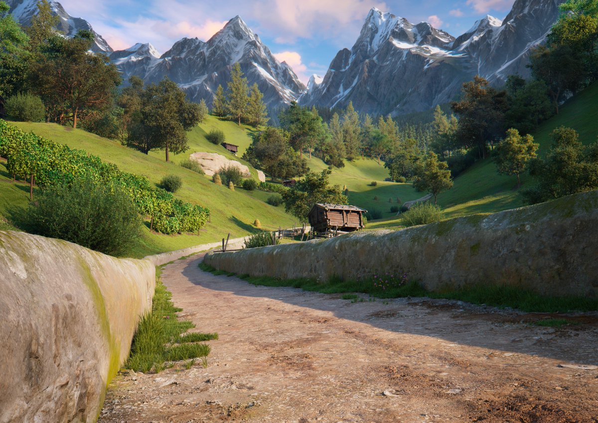 3DoublesProd's tweet photo. Crafting the world of "Heidi, The Rescue of the Lynx" 🎨

We’ve blended 1870s realism with Miyazaki-inspired simplicity. Every peak and shadow is designed for an authentic, cinematic 3D experience. 🏔️ #Heidi https://t.co/TfVrgb6tyf