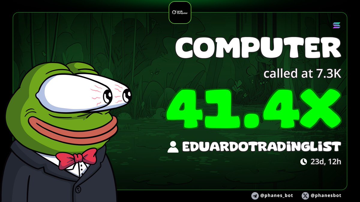 0x3ddy's tweet photo. Grok $COMPUTER is the next 100x https://t.co/ug0padBMhU