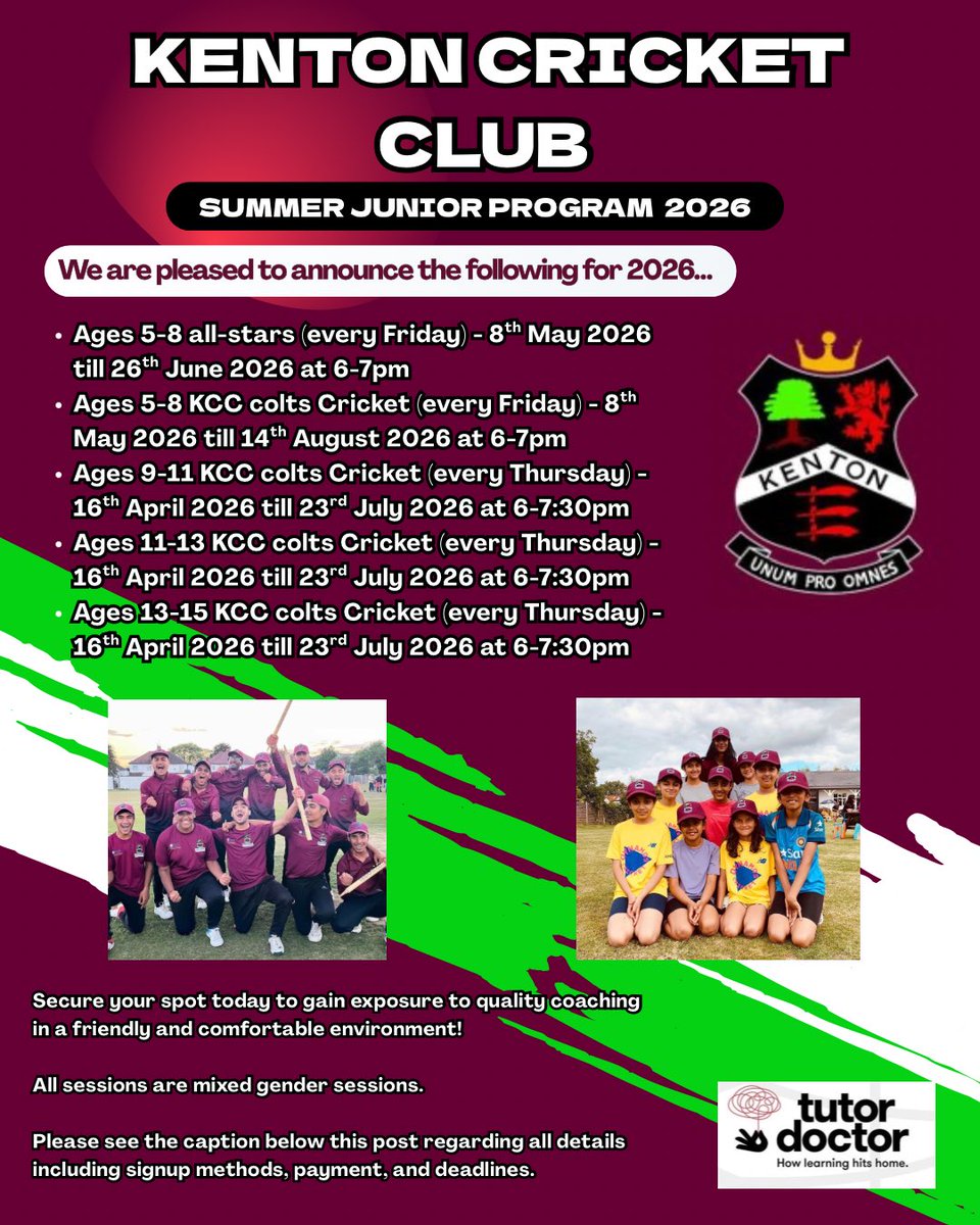 Kenton Cricket Club tweet media