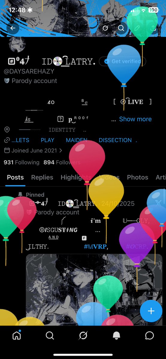 ᅠ‍ ‍ ‍#⃞⁰̶𝟒̶⎠̶‍ ‍ ‍ ‍ ‍ ‍ 𝙸𝙳💿 ͟͟͡𝙻𝙰𝚃𝚁𝚈.ᅠ‍ tweet media