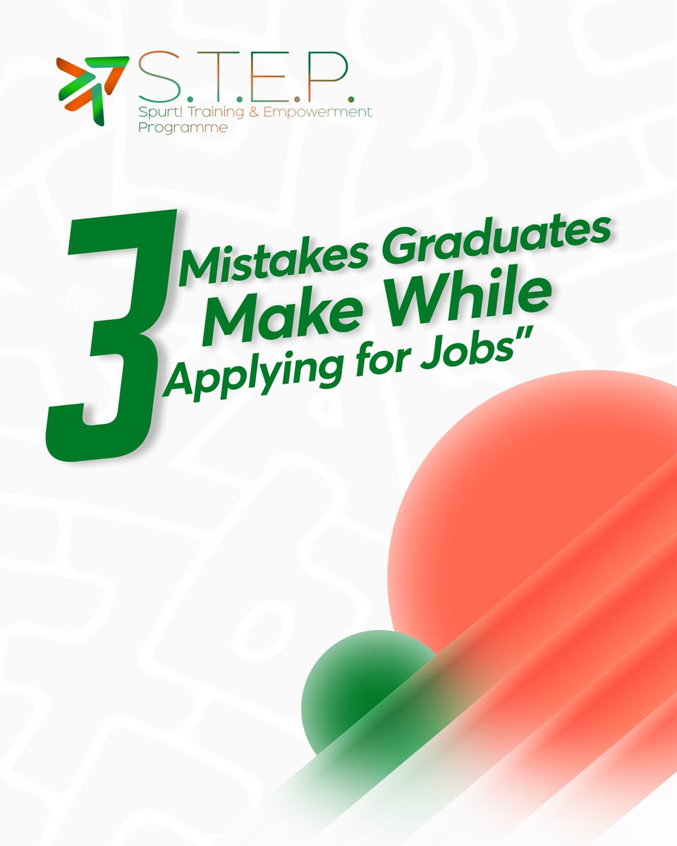SpurtAfrica's tweet photo. Applying to 100 jobs isn't a strategy, it's a lottery ticket.
Most graduates think the job search is a volume game. They "Spam and Pray," hitting 'Easy Apply' until their fingers ache, wondering why the inbox stays empty.
#STEPProgram
#SpurtAfrica
#FutureLeaders
#Talent https://t.co/55TbJijUF4