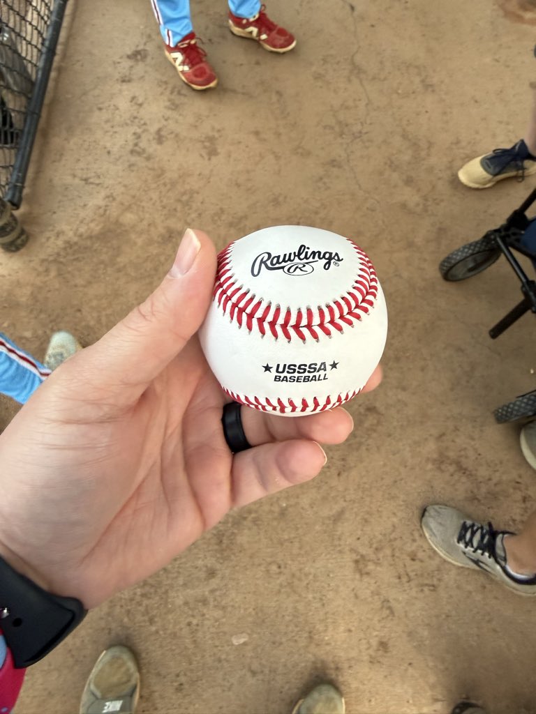 Shady_Stevens's tweet photo. @RawlingsSports @USSSABSBL we purchased these baseballs for a tournament. These stickers were a mess. Please don’t put these on there. We couldn’t get the stuff off. As expensive as these balls are, we should be able to take them out of the package and hand them to the umpire. https://t.co/8L2P9D8MRu