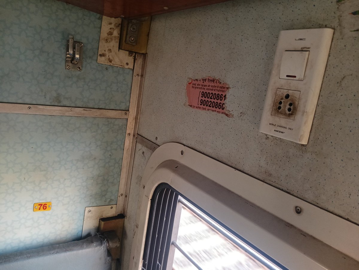 Joy58478352's tweet image. @RailwaySeva for faster action:

@RailwaySeva Charging points in coach S1 are not functioning/broken in maximum sockets. PNR and Train no respectively 
4436449317 No. 18046 East coast Express. Kindly get this fixed ASAP. Passengers facing issues. 

#RailwayHelp
