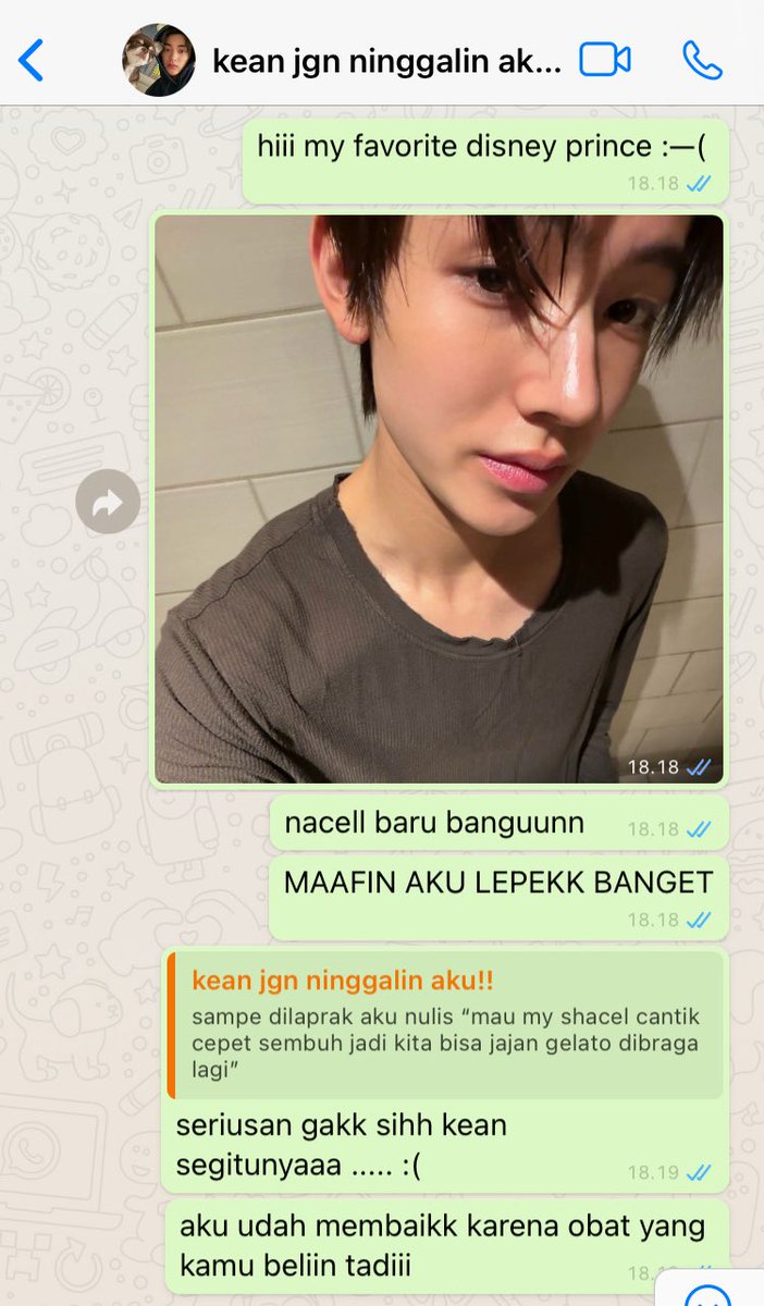 curseosean's tweet image. #keonhyeon two tweets au —
edisi kean dan shacel kinyis kinyis waktu sakit