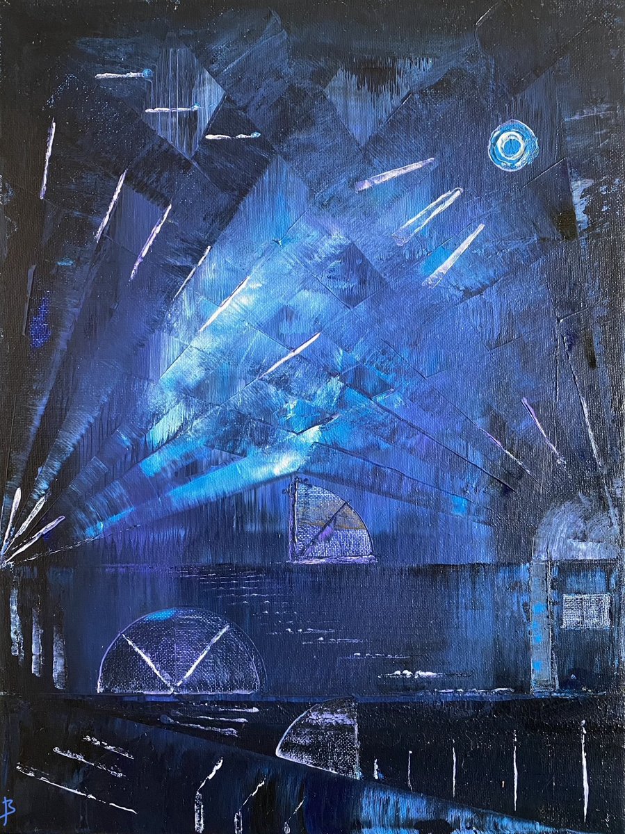 Moonlight Drive 🎨 
acrylic on canvas 16x12”