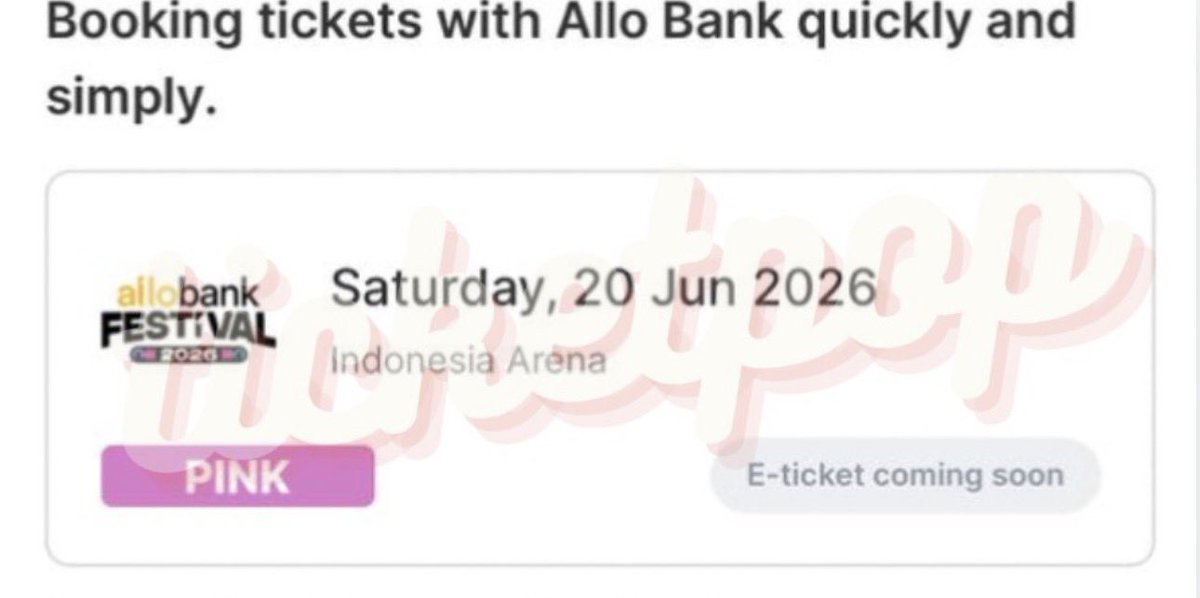 INDONESIA TICKETING SERVICES🎀 tweet media