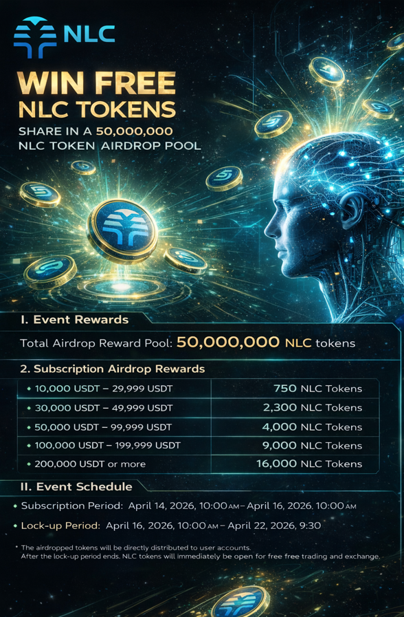 NLC_N_LinkCoin's tweet photo. Win Free NLC • 50,000,000 NLC Airdrop Pool Total Reward Pool: 50,000,000 NLC https://t.co/pTj82jUIsX
