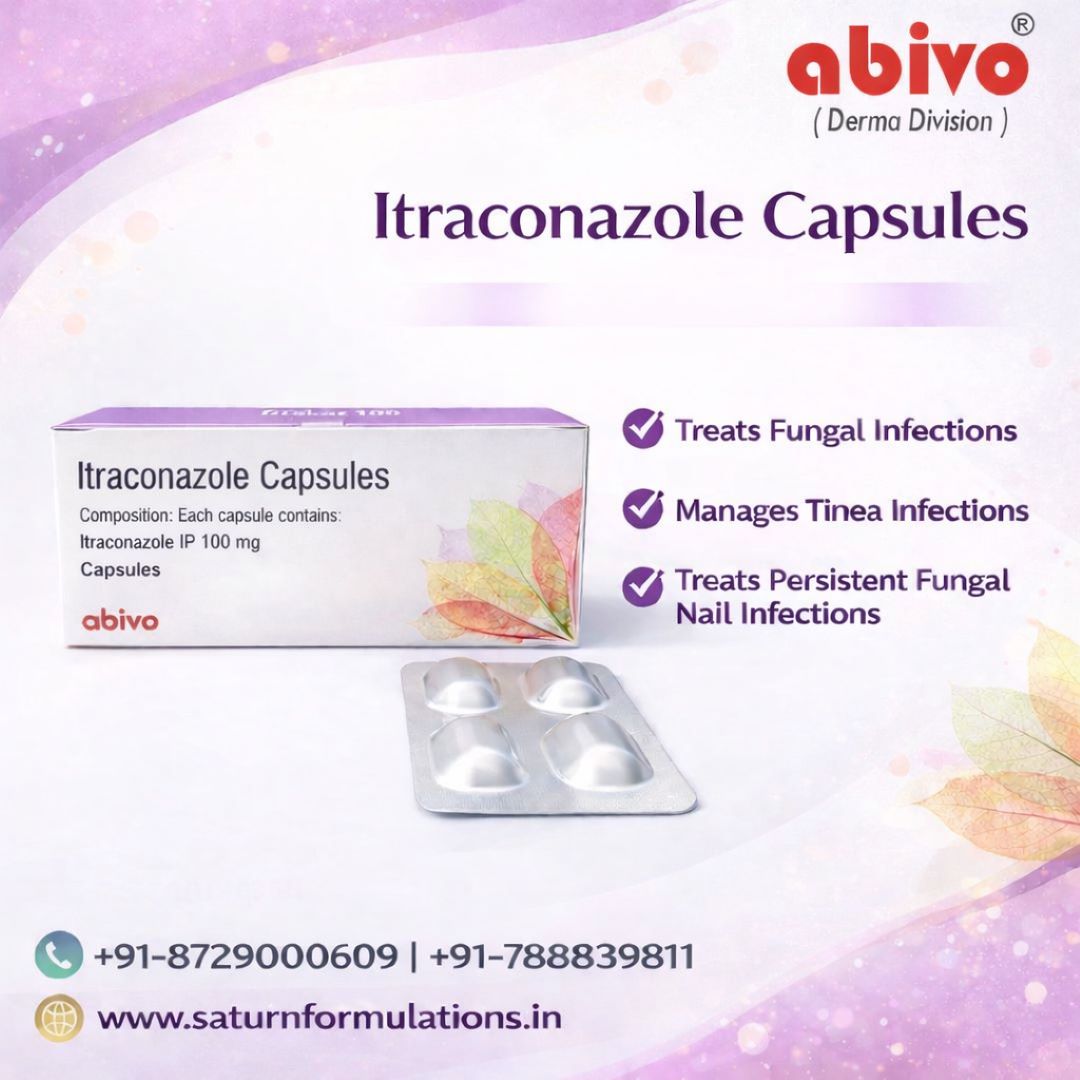 SaturnFormulat2's tweet image. #ItraconazoleCapsules100Mg from #abivoderma a division of #SaturnFormulations — a trusted choice for managing a wide range of fungal conditions. Available in #DermaPCDFranchise &amp;amp; #ThirdPartyManufacturing!
🌐 saturnformulations.in/itraconazole-c…