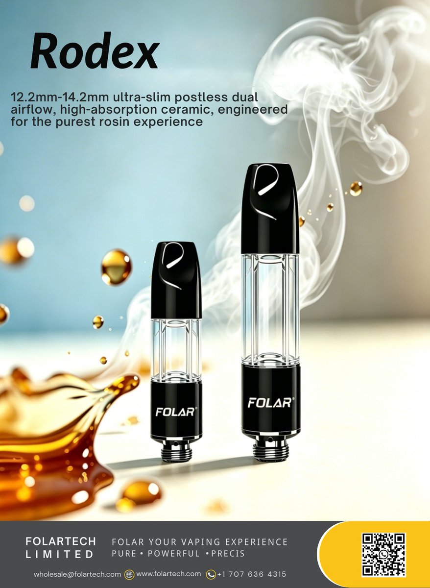 Folartech_Vape's tweet image. Postless cartridges #postless #postlesscarts #cartridge #cbd #cbn