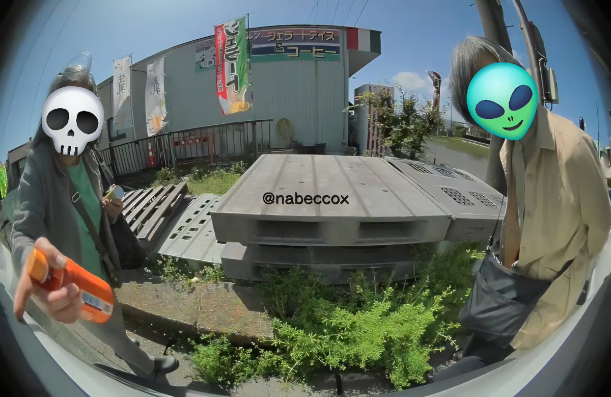 nabeccox's tweet photo. この間行った岐阜の観光地でセントリーにこんな物が写ってました

人の車をジロジロと見たり勝手に触ったりとこの世代の人たちは何しでかすかわかりませんね😡
#Tesla #テスラ https://t.co/TrAPjNv070