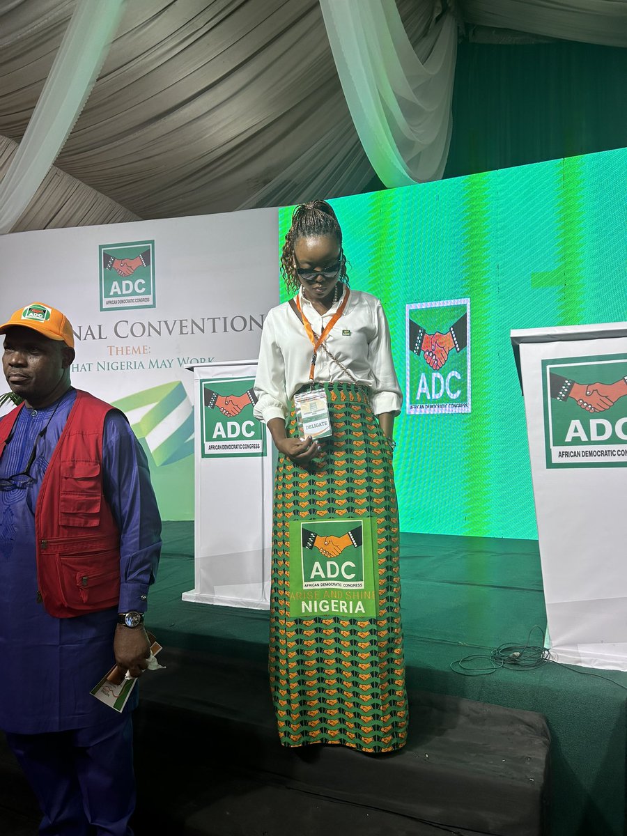 JWEZEE's tweet photo. National Convention of the African Democratic congress: Nigeria Will Succeed. https://t.co/5jeI9iFNll