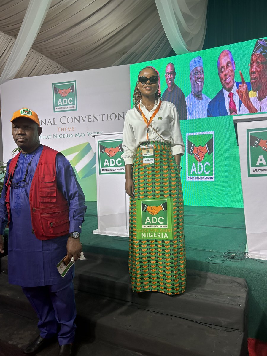 JWEZEE's tweet photo. National Convention of the African Democratic congress: Nigeria Will Succeed. https://t.co/5jeI9iFNll