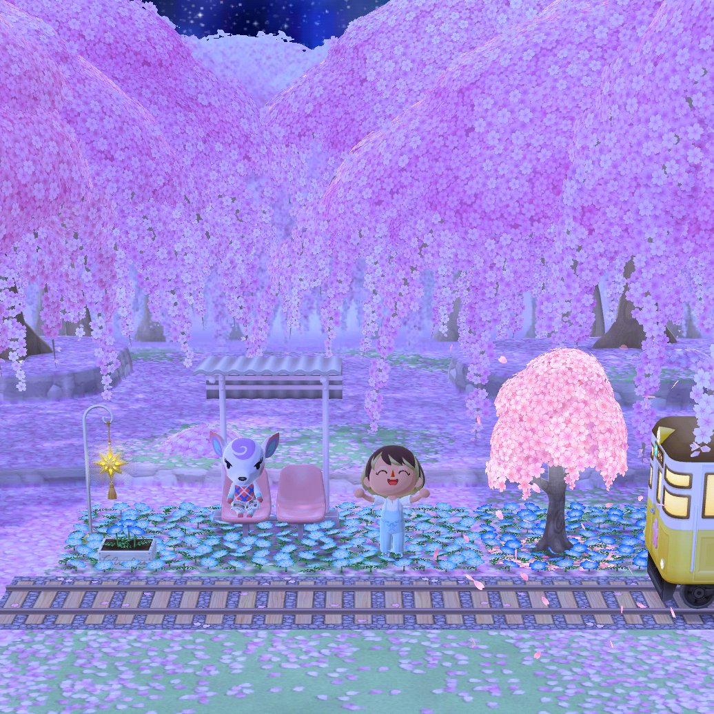 spring_bluerain's tweet photo. お久しぶりです！
近所の桜は散ってしまいましたが、ポケ森の中ではいつでも楽しめますねー！

#ポケ森 #ポケ森コンプ https://t.co/o91VYhEYwH