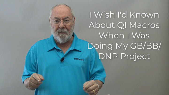 People come up to us at improvement conferences and say: I wish I'd known about QI Macros when I was doing my Green Belt, Black Belt or DNP project. It would have saved a lot of time. It can save you time too.  ow.ly/1HPz50YhnkP