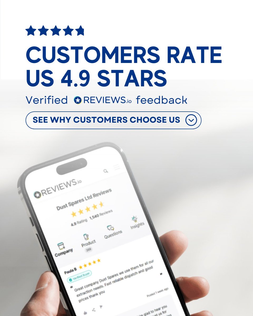 Dustspares's tweet image. Dust Spares continues to be a trusted choice for workshops across the UK.

#dust #extraction #ductwork #dustcontrol #metalworking #concrete #automotive #plastics #textiles #chemical #ventilation