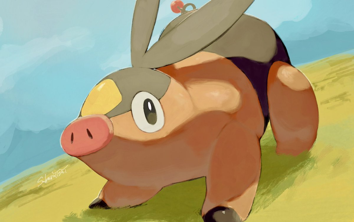 #ポケモン版深夜の真剣お絵描き60分一本勝負