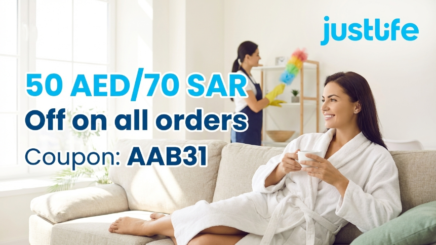 CouponSavingsAE's tweet image. 50 AED/70 SAR Off on all orders at Justlife

Coupon Code: AAB31

Get more #couponcode from: couponsavings.ae/coupons/justli…

#couponcode #PromoCode #sale #beauty #home #services #salon #justlife