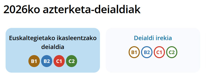 gabrielaresti's tweet photo. Gogoratu: HABE azterketak 2026ko lehen deialdian egiteko matrikula-epea GAUR bukatzen da!!!
#HABE #azterketak
https://t.co/j7d8c905rQ https://t.co/TY4ak5h6h6