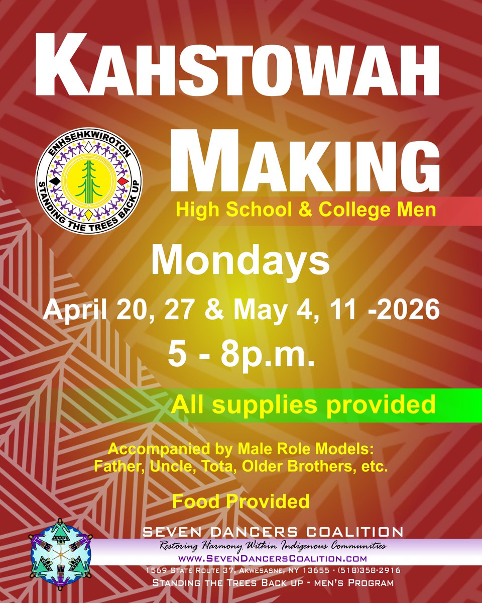 #Kahstowah #HighSchoolMen #CollegeMen #MaleRoleModels #SevenDancersCoalition #IndigenousYouth @sevendancersco <a href="/7DancersCo/">7Dancers Coalition</a> #sevendancersco #sevendancerscoalition