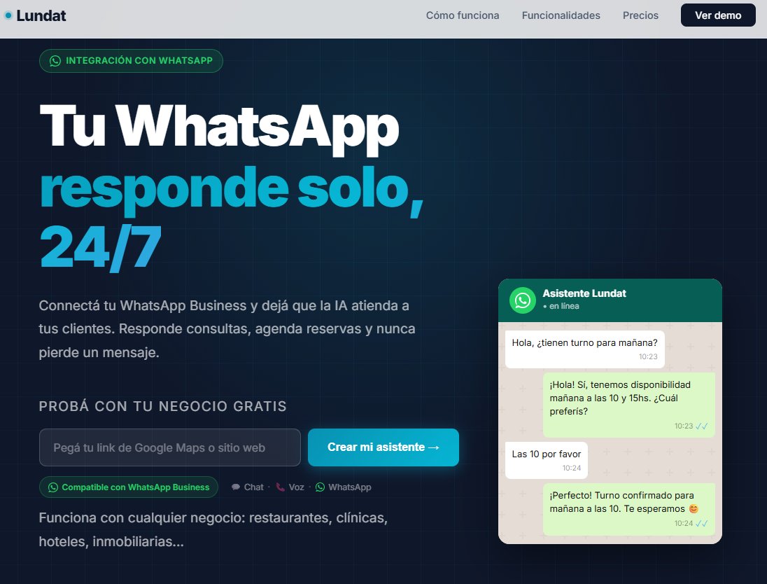 En mis ratos libres de un fin de semana, hice desde mi celular un negocio completamente autónomo que elige la vertical, busca clientes, les arma una demo y se las envía para que puedan pagar con un solo click e integrarlo a su Whatsapp... Pero hay un solo problema.

El negocio lo