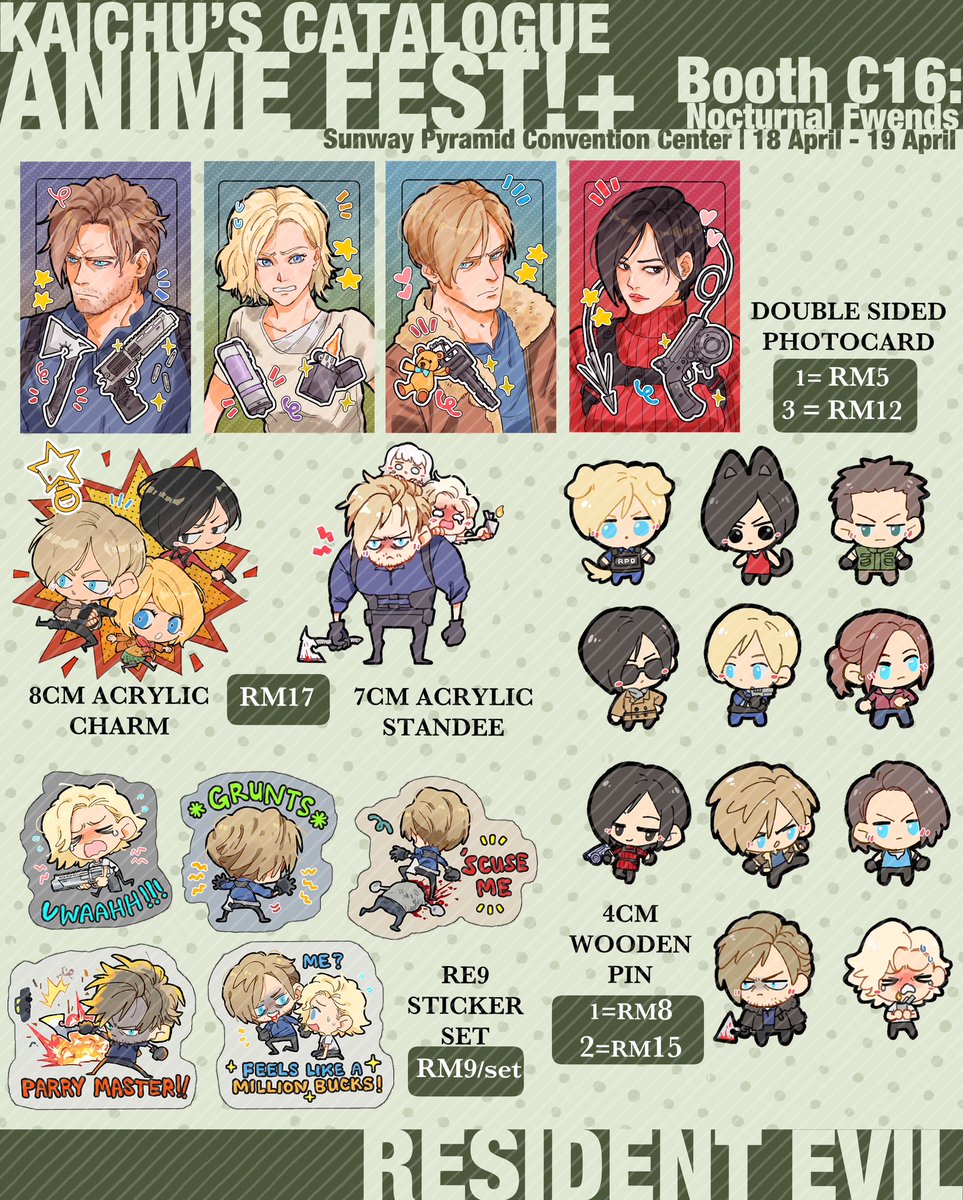 chonky_froggy's tweet image. I’ll be at Animefest this weeked at Sunway Pyramid x3
Excited to yap about RE9 and AEON lol plz go easy on me
Pre order link [Malaysians only]: forms.gle/RsfuYctGA8wz4J…