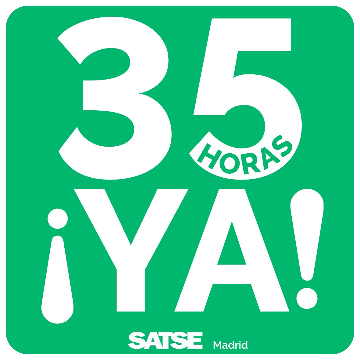 SATSE_Madrid's tweet photo. Las #enfermeras y #fisioterapeutas de la Comunidad de Madrid exigimos la jornada de 35 horas.  

No podemos ser de los últimos de España en contar con 35h.  #Porlas35 #EnfermerasQuemadas 🔥 https://t.co/vLmf0JMpb3