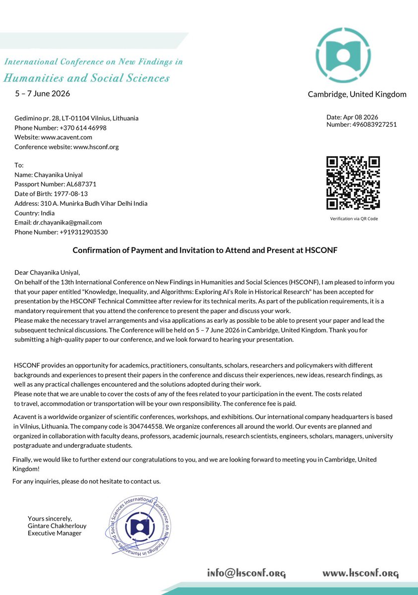 dr_chayanika's tweet image. Looking forward to being in #Cambridge from 4th to 7th #June and in #Newcastle from 14th to 19th June 2026 to attend and present the paper at the conference. If any friends or colleagues are around, it would be wonderful to catch up!