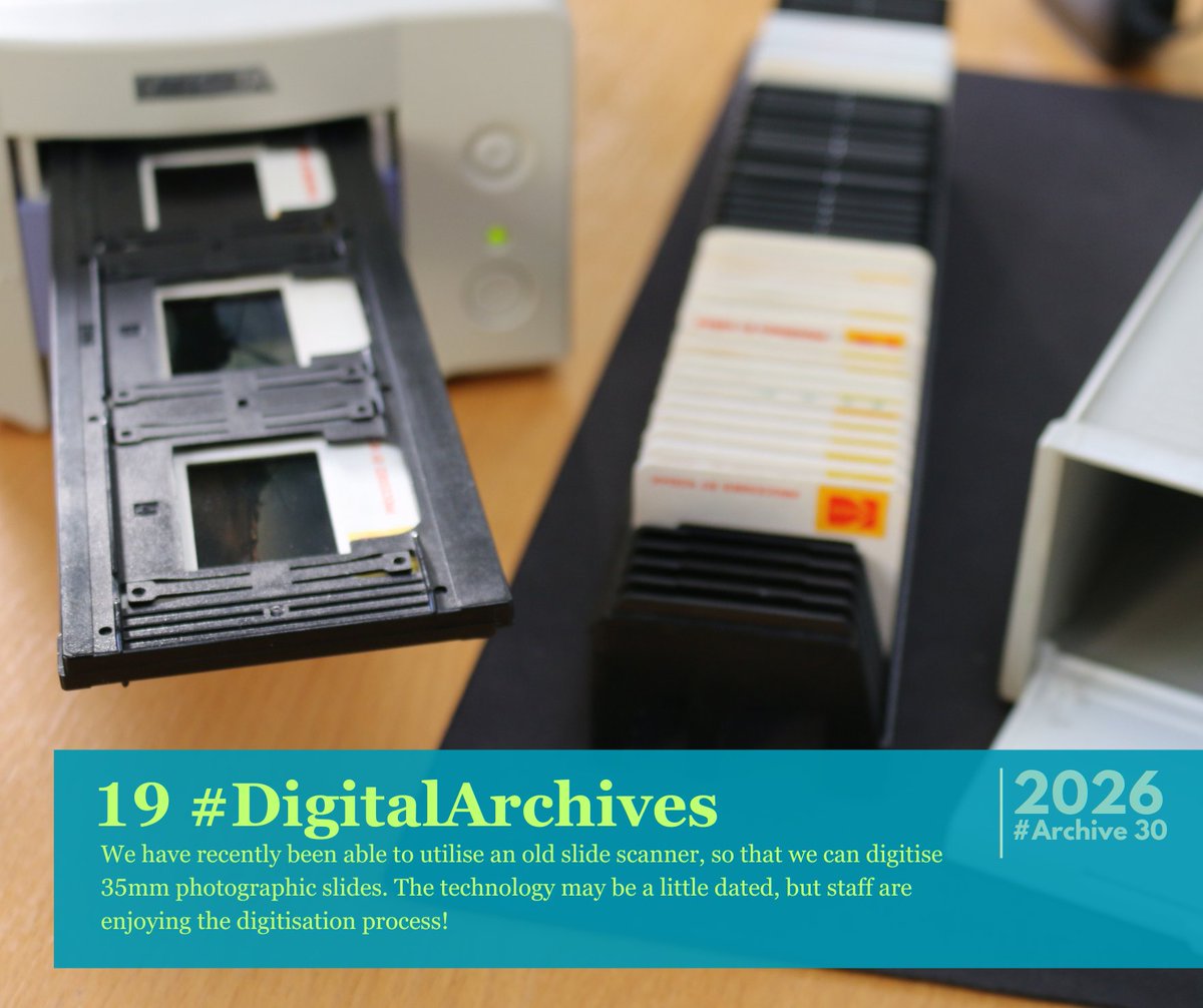 JCNArchives's tweet photo. Day 19: #DigitalArchives #Archive30

We have been enjoying the process of digitising slides- the equipment is a little dated, but it still works and will allow us to share even more of our photographic collection!

@FalklandsGov @FalklandsinUK https://t.co/CjMYEMiRTB