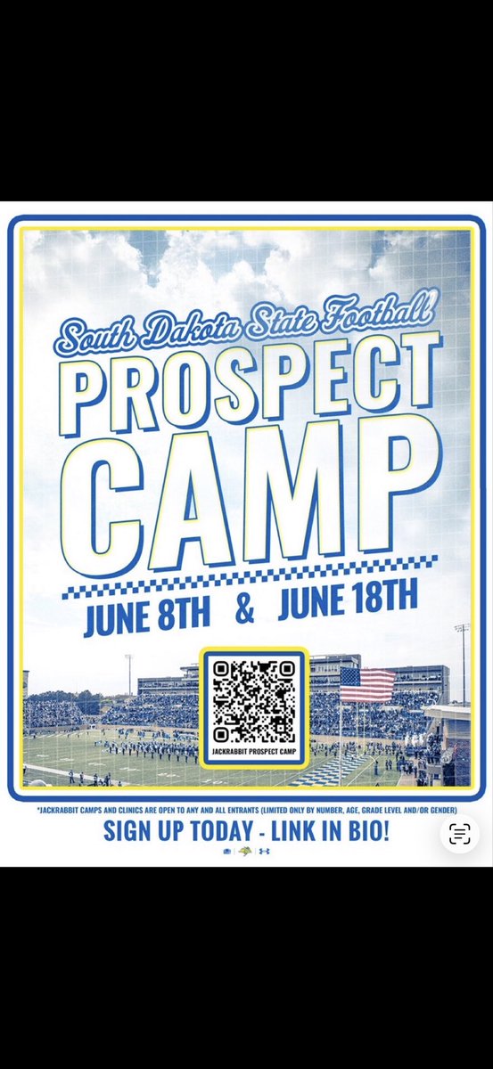 KaylThatcher's tweet photo. Thanks @Habs_51 and @GoJacksFB for the camp invite!! https://t.co/IsFVkkTJ6A