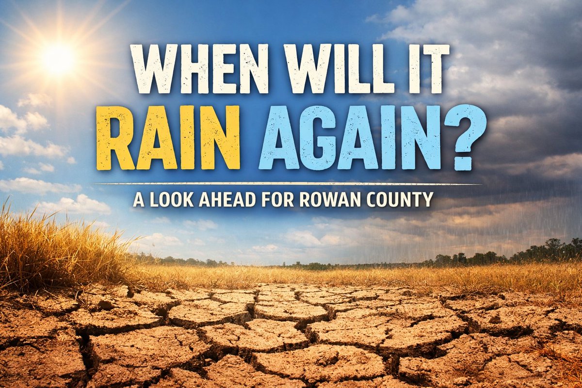 rowan_county_wx's tweet image. When will it rain again? 🌧️

Short answer… not anytime soon.

We stay dry through Saturday, and even Sunday’s rain chances may not bring much relief.

Full breakdown in the latest update 👇
 rowancountyweather.com/blog/2026/04/1…
#RowanCountyWeather #NCWeather #Drought #RainUpdate