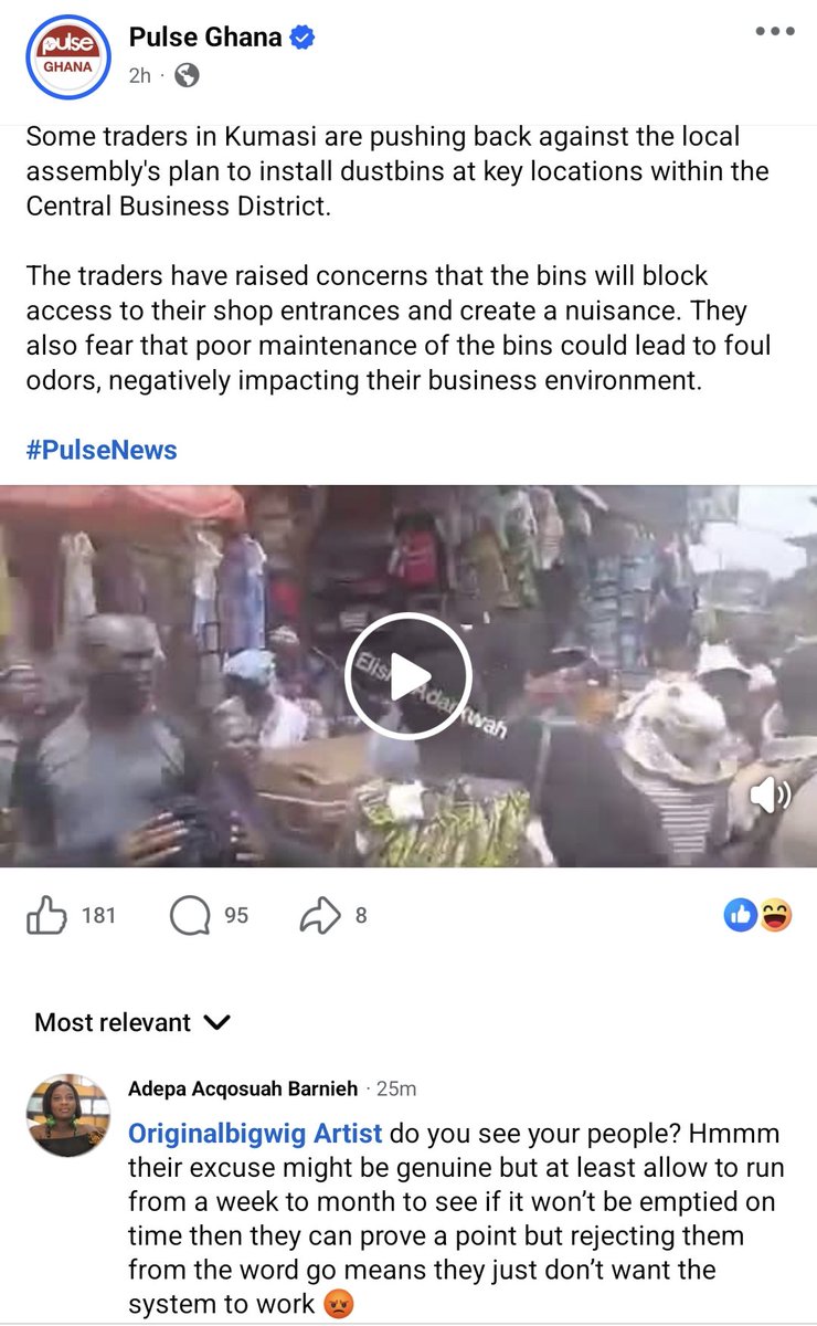 originalbigwig's tweet photo. When I said I influenced the Regional Minister into action, I wasn’t exaggerating. If im not the first to start, I can confidently say I helped pull his attention toward the sanitation crisis.
This morning, my name is being mentioned in comment sections 
#reparations https://t.co/7jEymEYrNi