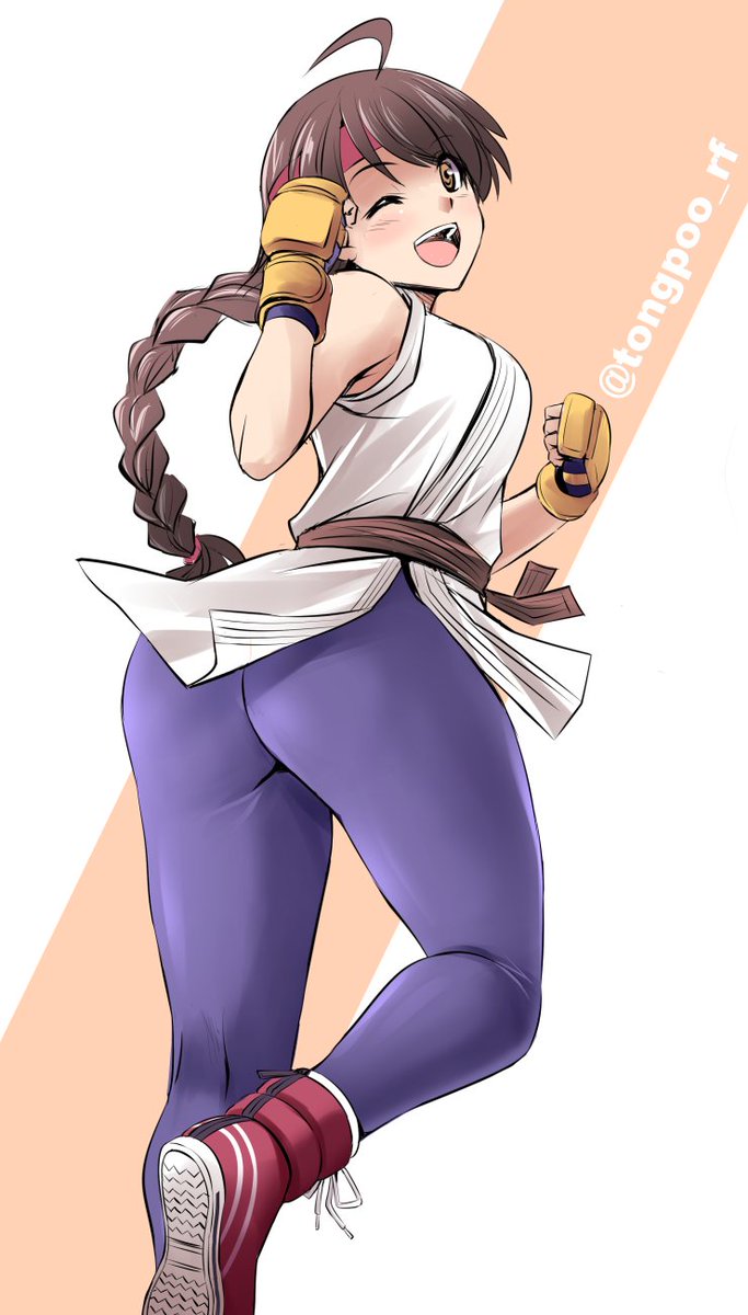 tongpoo_rf's tweet image. ユリサカさん描き👺
#格ゲーキャラ描こうぜ
#KOF
#SNK