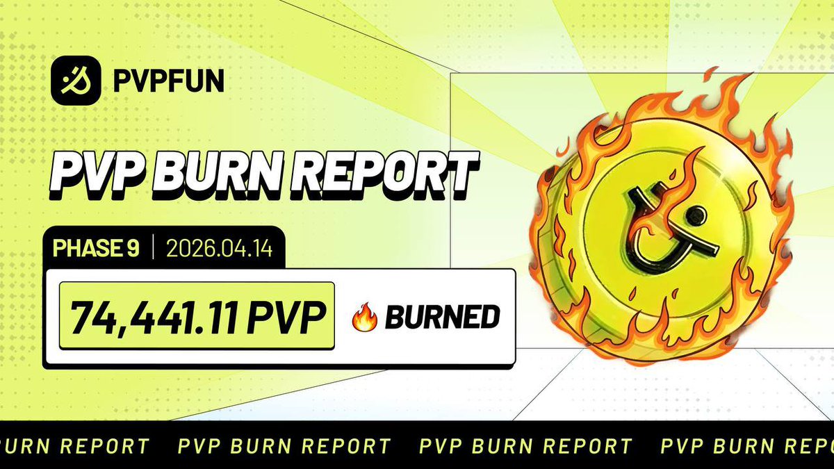 pvpfun_ai's tweet image. 🔥PVP Burn Report — Phase 9

Another 74,441.11 $PVP burned

Driven by consistent on-chain activity.

Every cycle adds up,  quietly tightening supply and reinforcing the system’s long-term strength.

📉 Less supply
📈 Stronger foundation
⚙️ Activity → Impact

This is what