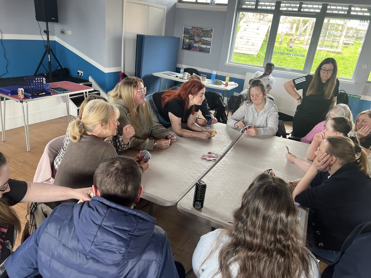 ERAGLENBURN's tweet photo. #MyLifeMyChoice
Some of our group taking part in a game of Uno, Supporting #finemotorskills #teamworking #problemsolving #socialising
@Impact_Funding @GlasgowCC @tnlcommunityfundscot https://t.co/DXJguYR6Kv