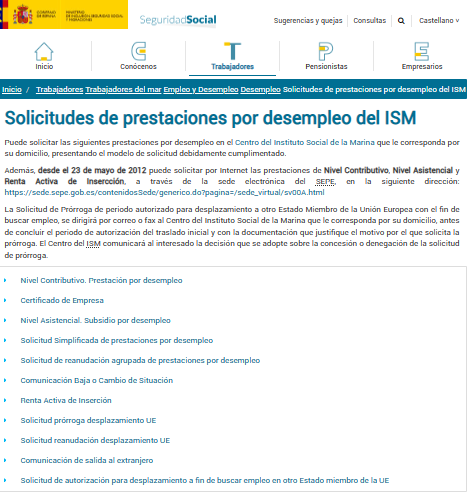 ISMrevistaMar's tweet photo. Como entidad gestora del #REM el #ISM también tiene competencias en materia de #desempleo de #trabajadoresdelmar, gestionando la prestación, el subsidio, la #rentaactivainserción, los #ERTE, y la prestación por cese de actividad de autónomos.
👆🖱️https://t.co/DBCe8GRJ9h https://t.co/78EFtNHCBj