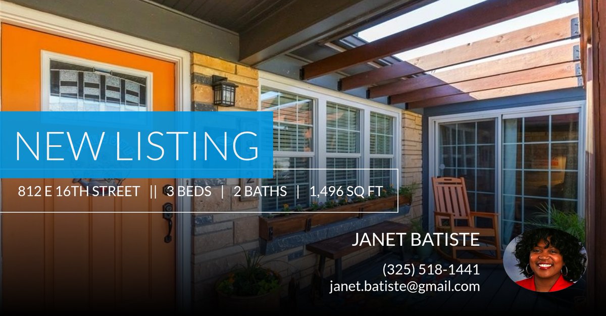 janetbatiste's tweet photo. 📍 New Listing 📍 Take a look at this fantastic new property that just hit the market located at 812 E 16th Street in Sweetwater. Reach out here or at (325) 518-1441 for more information https://t.co/L3TjQ9WAgp https://t.co/Y6h9FjZn0P