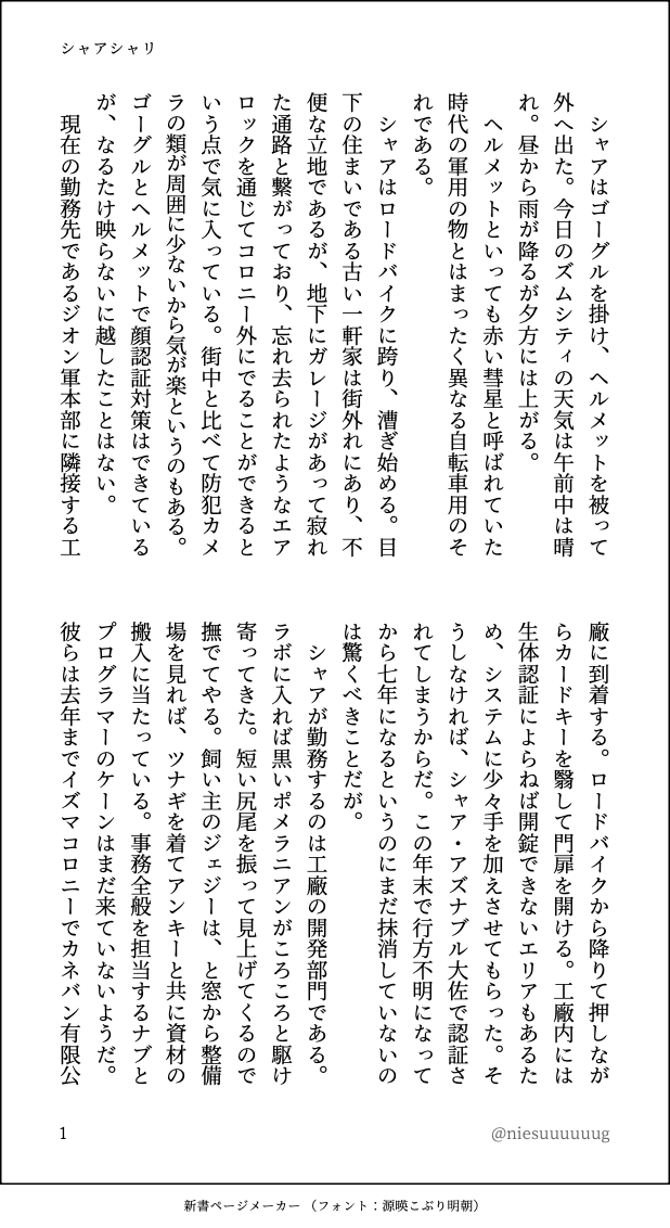 ニエスギ tweet media