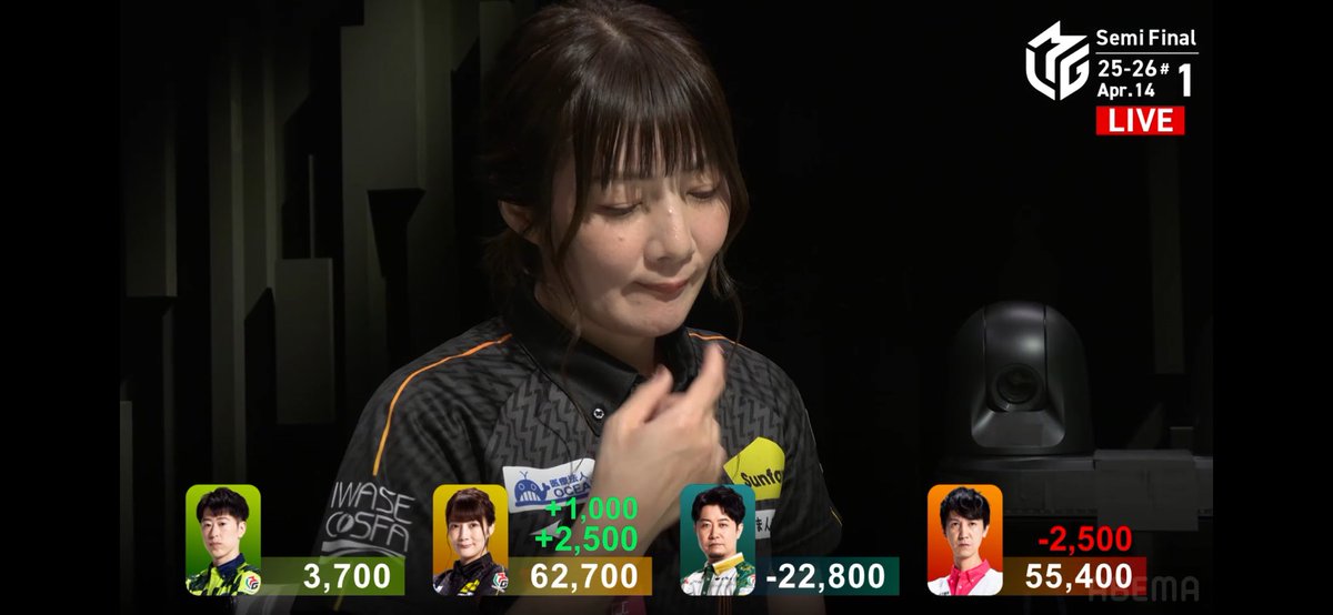 3270KT's tweet image. お嬢様の大トップで、6から5位に浮上😆👉⚡️
#黒沢咲　#TEAM雷電　#RMO