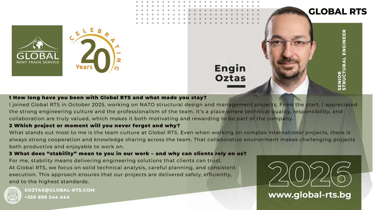 globalrts's tweet image. This year, Global RTS celebrates its 20th anniversary. These two decades are the result of the dedication, professionalism, and teamwork of everyone who has been part of our journey. We're proud of your work and we thank you!
#Tent #TemporaryHalls #IndustrialStructures