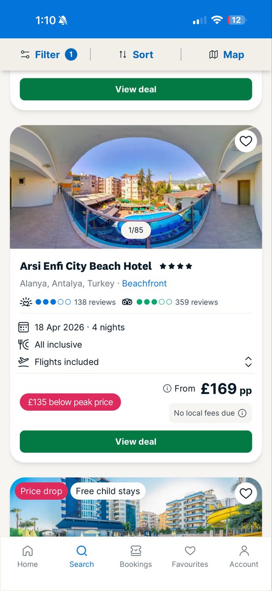 Turkey , Morocco , Greece or Spain for 4 days. All inclusive