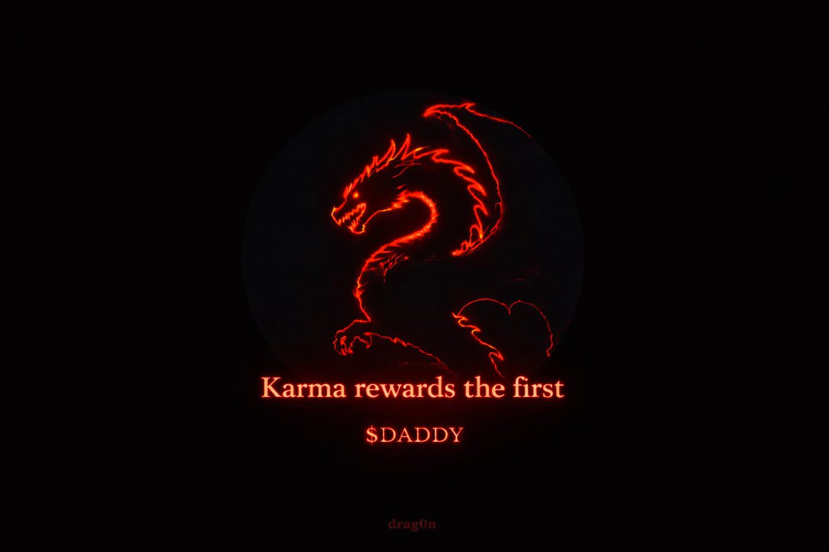 CyberDrag0n77's tweet photo. Most people wait  

Winners move first  

That’s the difference  

Being first isn’t luck  

It’s alignment  

Call it timing  
Call it karma  

It rewards those who act  

$DADDY https://t.co/CbNWZSgAYA
