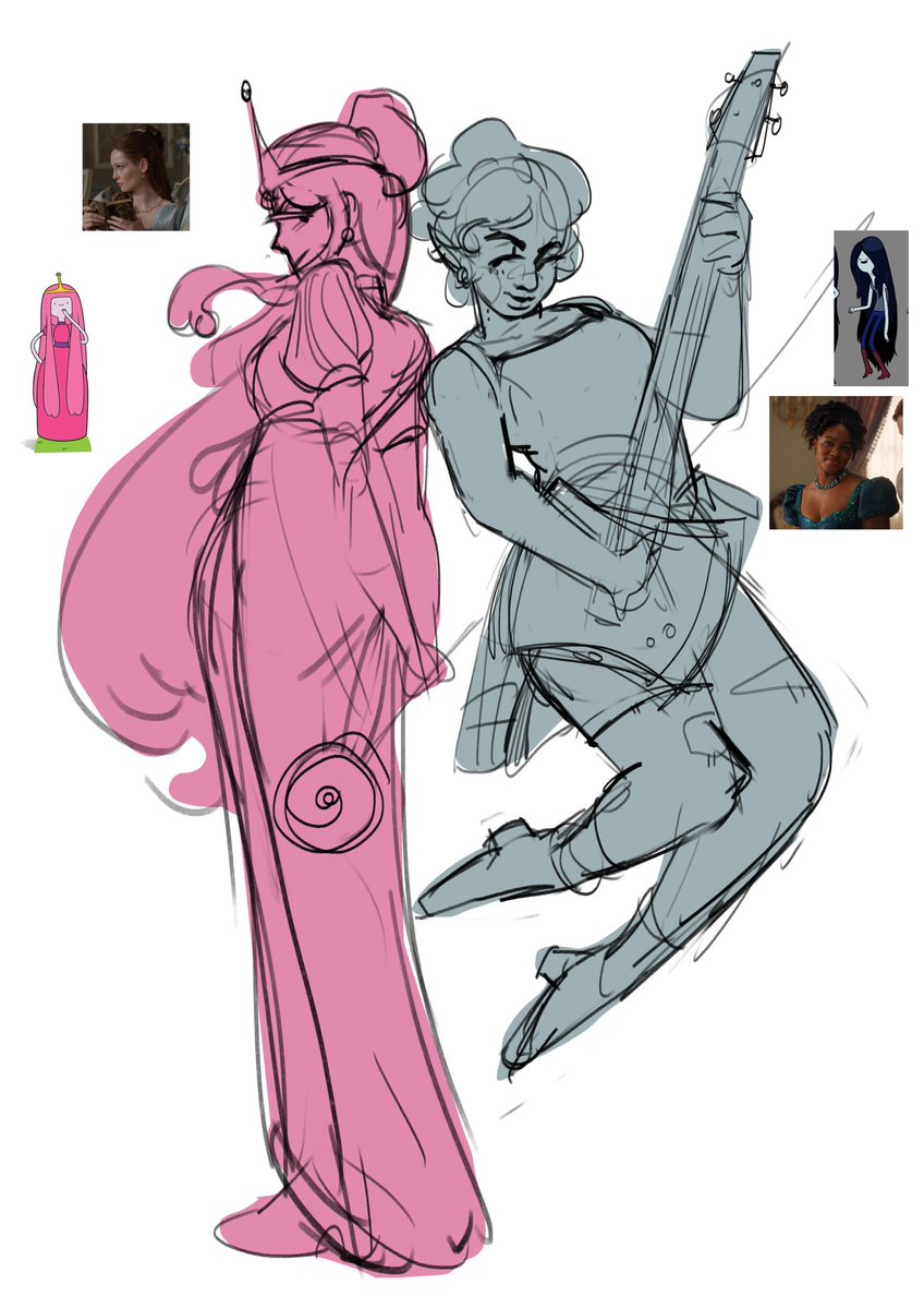 PATRONUSUN's tweet image. bubbeline sketch but make it #franchaela