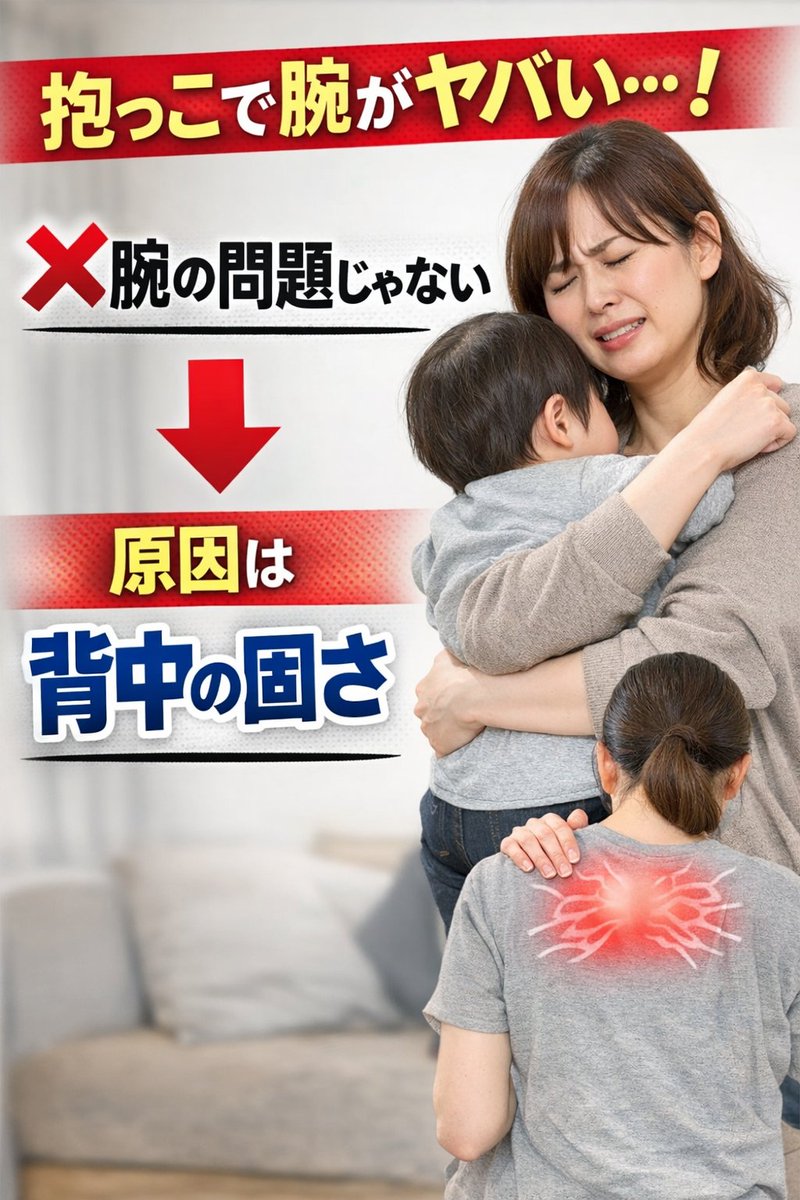 WY77F's tweet photo. 抱っこで腕がしんどい人
実はそれ、腕の問題じゃないです。
原因は『背中の固さ』
背中が固いと腕に全部負担いきます
だから腕揉んでも治らない
まず背中動かすだけで
かなりラクになります！
#子育てママ #3分ストレッチ #ママの健康 https://t.co/TWwWHJQ3SD